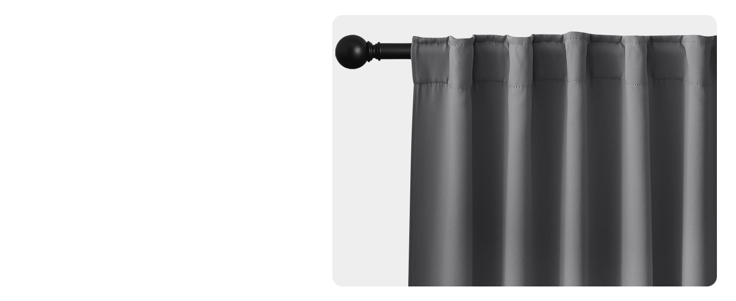 ROD POCKET & BACK TAB