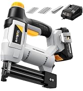 20V Nail Gun Battery Powered, 18 Gauge 2 in 1 Cordless Brad Nailer Stapler for Home Improvement a...