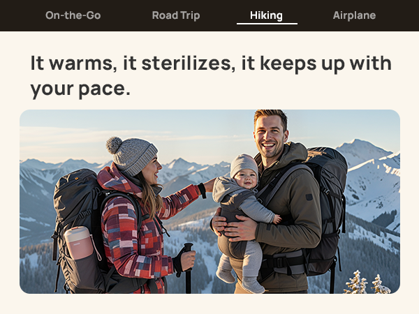 Papablic Pro Portable Bottle Warmer for Hiking