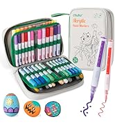 Ohuhu Acrylic Paint Markers 48 Paint Pens: Set of 24 Fine Tip and 24 Medium Round in Same Assorte...