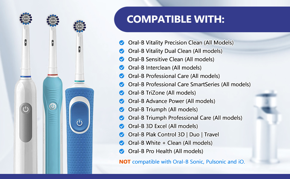 description of oral b replacement heads