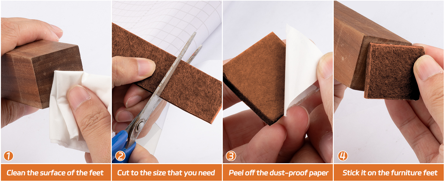 Felt Furniture Pads for Hardwood Floors Heavy Duty Felt Sheets