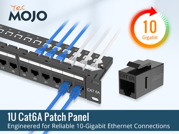 RJ45 24 Port Cat6A Patch Panel