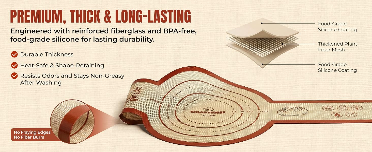 Engineered with reinforced fiberglass and BPA-free, food-grade silicone