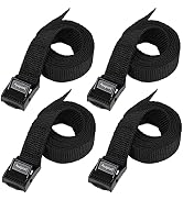Ayaport Lashing Straps with Buckles Adjustable Cam Buckle Tie Down Cinch Strap for Packing Black ...