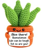 Positive Crochet Aloe Vera Emotional Crochet Plant So are You Mothers Day Birthday Gifts for Wome...
