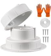 Caravista Aluminum RV Plumbing Vent Cap Kit - RV Roof Sewer Vent Cover with Screen - Metal Replac...