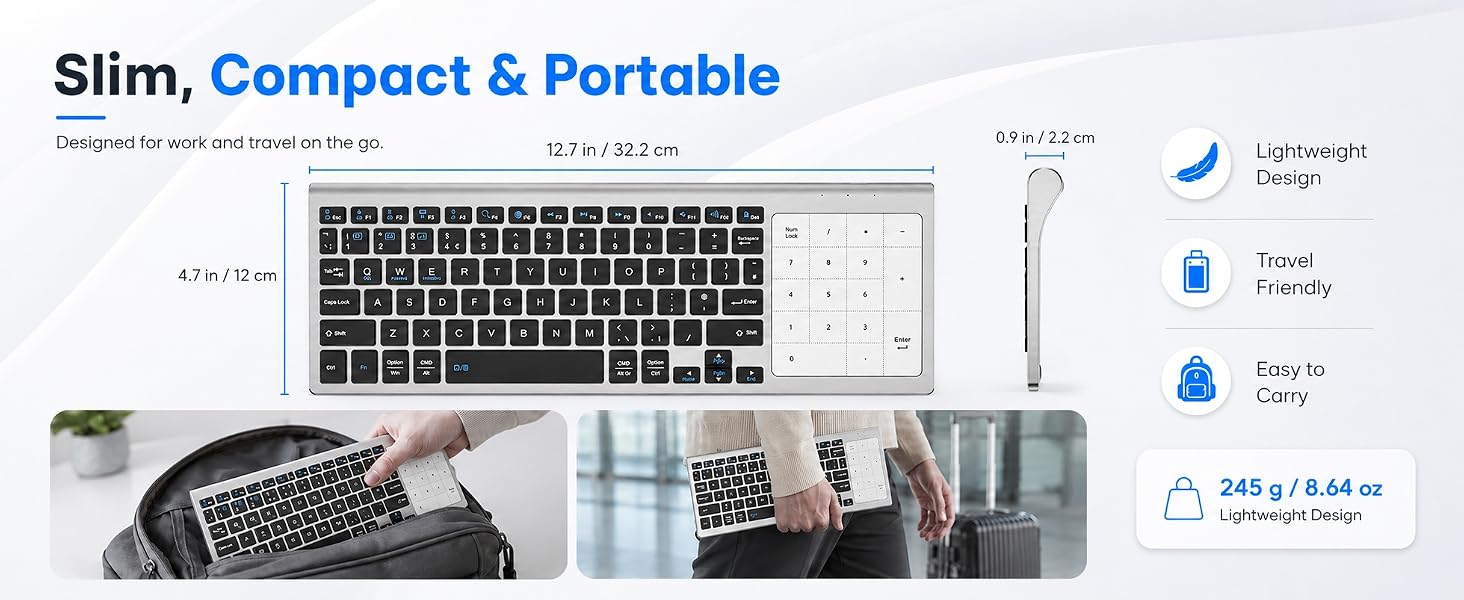 bluetooth keyboard with trackpad