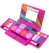 Kids Makeup Palette For Girl – Real Washable Kids Makeup - My First Princess Make Up Set Include ...