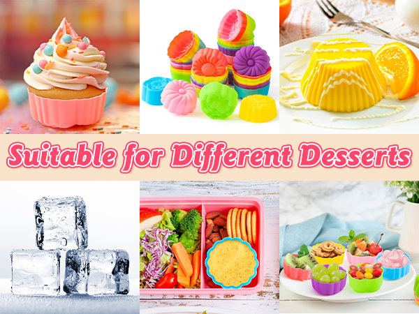 Multi Flower-Shaped Baking Cups