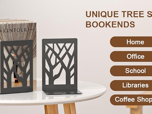 metal bookends for shelves