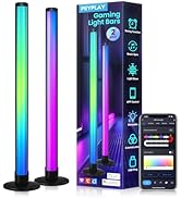 PEYPLAY Smart LED Light Bars, USB Powered RGB+IC Ambient Lights for Gaming Setup, PC, Room Decor,...