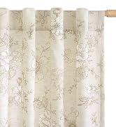 floral linen curtains