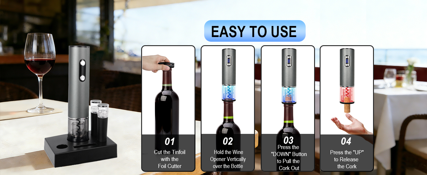 electric wine bottle opener
