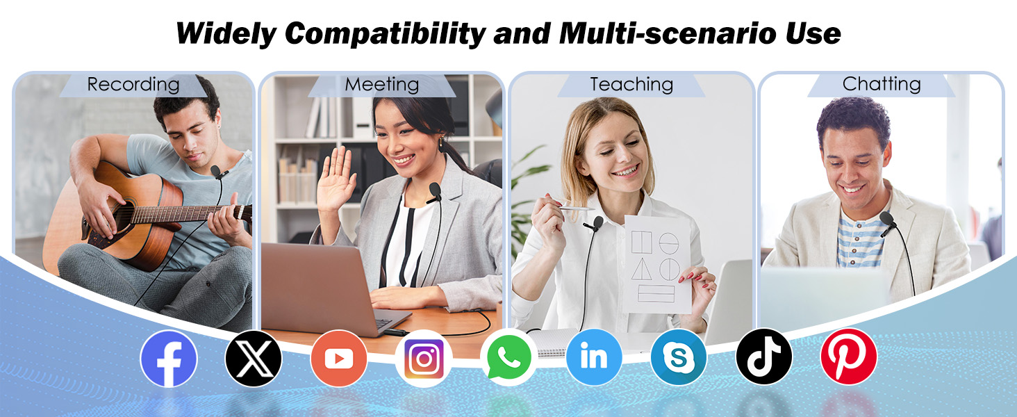 MillSO usb lavalier lapel microphone for pc