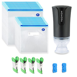 Reusable Vacuum Food Storage Bags kit