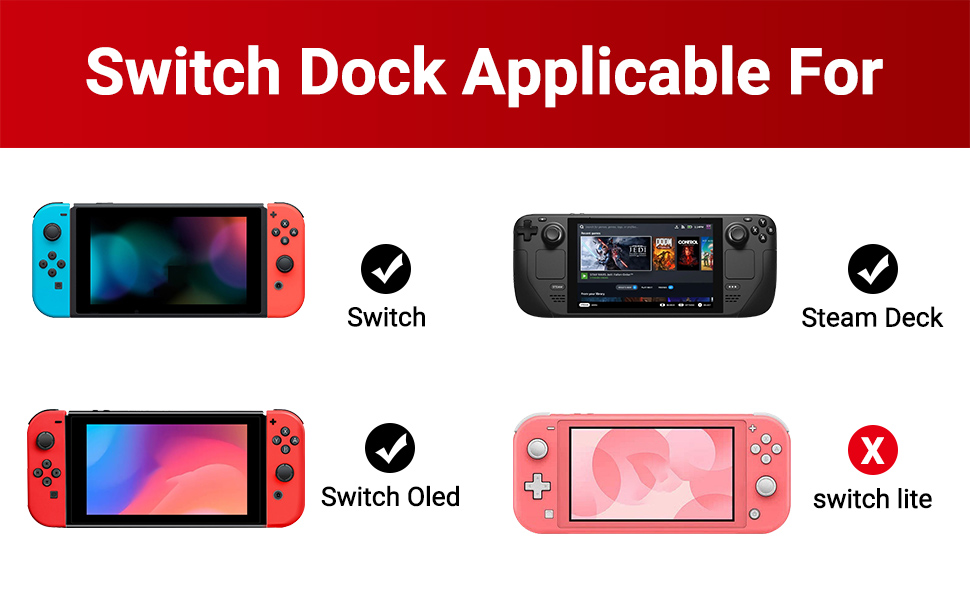 steam deck switch dock cable switch hdmi adapter switch hdmi cable switch dock cable