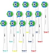 Precision Replacement Toothbrush Heads Compatible with Braun Oral b 7000/Pro 1000/3000/8000/9600/...