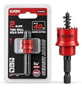 KATA 3/4" M42 Thin Wall Hole Saw Hole Cutter Drill Bit for Impact Driver | Bi-Metal Compact Hole ...