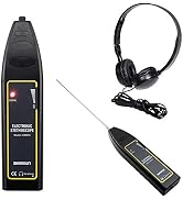 allsun Automotive Electronic Stethoscope Mechanic Ultrasonic Air Leak Detector Car Noise Finder D...