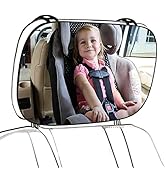 KEWAYO Car Mirror Baby Rear Facing Seat, Car Seat Glass Mirror for Rear Facing Baby Seat, Ultra S...