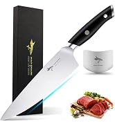 MAD SHARK Chef Knife, Professional 8 Inch Ultra Sharp Kitchen Knife, German High Carbon Stainless...