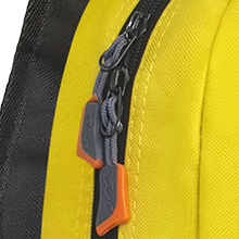 Smooth double zipper backpack