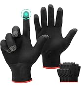 ENPOINT Touch Screen Gloves, 5 Pairs Highly Sensitive Seamless Gaming Gloves for Sweaty Hands, Br...