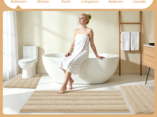 bath rugs set