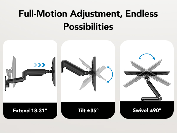 computer monitor wall mount