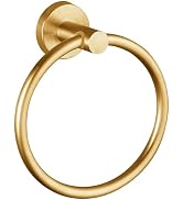 Towel Ring, Bathroom Hardware Accessories, Wall-Mounted Towel Ring, Simple Round Stainless Steel ...