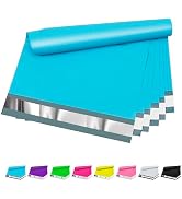 Vapulcio Poly Mailers 10x13 inch 100 Pcs, Blue Plastic Mailing Envelopes with 2.4mil Thickness, W...