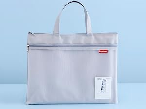 Gray Mesh Zipper Pouch