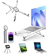 miley Portable Foldable Laptop Stand for Desk,Foldable Ergonomic,8-Level Height,with 13–17" Lapto...