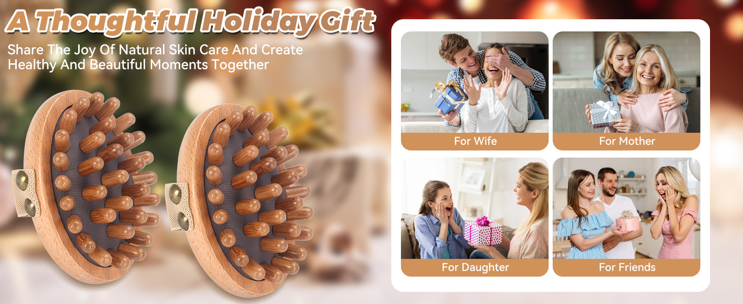 wooden massager is a thoughtful holiday gift for your wife