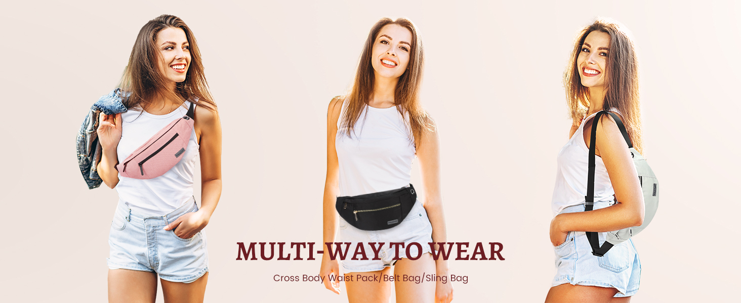 Wasit Pack Belt Bag for women men