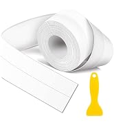 White Caulk Tape Self Adhesive Waterproof,Bathroom Peel&Stick Caulking Tape | Wider and Longer Se...