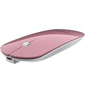 FENIFOX Bluetooth Mouse Slim, Whisper-Quiet Mini Flat Portable Mobile Mice Rechargeable Compatibl...