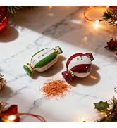 DIF DECO Christmas Candy Salt and Pepper Shakers Set, Cute Mini Salt Shakers, Xmas Hand-Painted S...