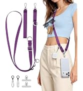 COCASES Phone Lanyard Crossbody Strap, Cell Phone Lanyard with Detachable Wrist Strap, Anti-Theft...