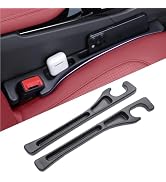EnzeroTools Car Seat Gap Filler, 2-Pack No-Drop Seat Side Gap Seam Filler Organizer with Phone Ho...