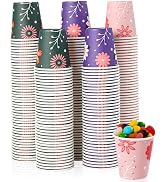 TV TOPVALUE 600 Pack 3 oz Paper Cups, Disposable Paper Bathroom Cups, Mouthwash Cups, Hot/Cold Dr...