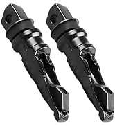 Hugwits 2 PCS Motorcycle Rear Foot Pegs, Non-Slip Motorcycle Foot Peg, Aluminum Alloy Rear Footre...