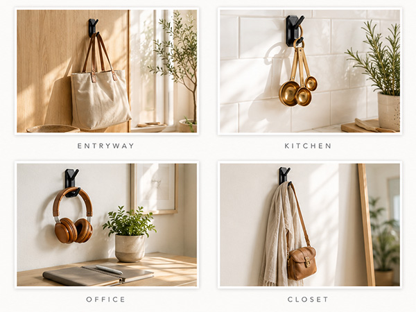 Heavy Duty Adhesive Wall Hooks