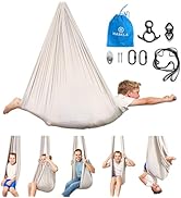 Harkla Sensory Swing for Kids & Adults - Holds 300lbs, Indoor Outdoor Sensory for Hug Like Calmin...