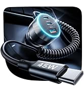 LISEN 120W for iPhone 17 16 15 Pro Max Car Charger USB C Fast Charge, Super Fast for iPhone 15 16...