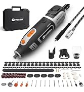 200W Corded Rotary Tool Kit with Flex Shaft 8000-40000 RPM, 6-Speed Adjustment 153Pcs Accessories...