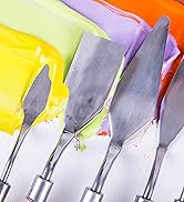 CONDA 11 Piece Stainless Steel Spatula Palette Knife Professional Palette Knife Painting Wood Handle