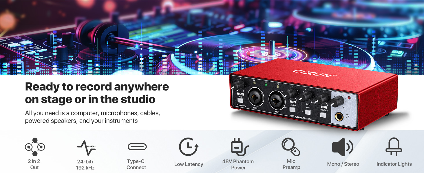 cixun 2x2 audio interface