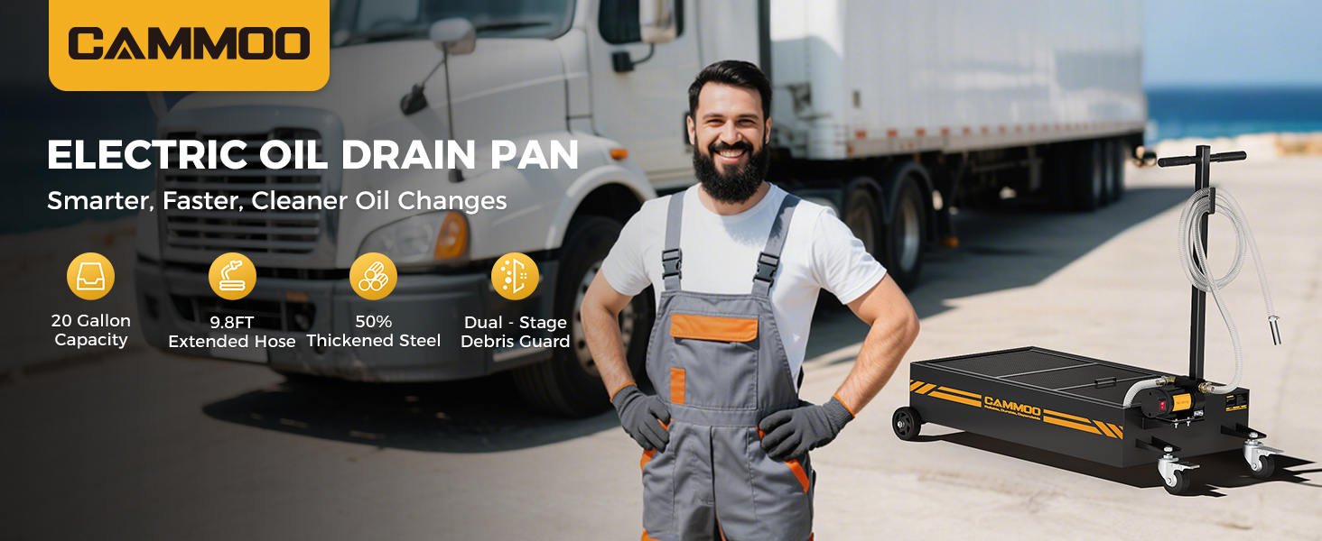 oil catch pan, drain pan, oil drain pan for oil change,20 Gal electric oil drain pan